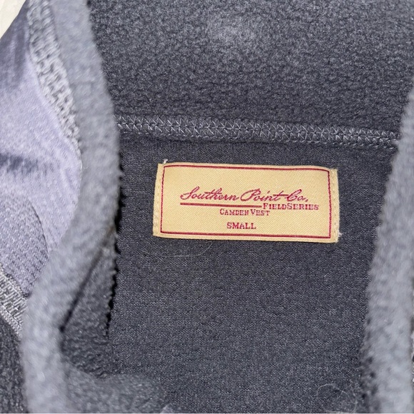 Southern point Company men’s small gray fleece vest - Picture 3 of 8